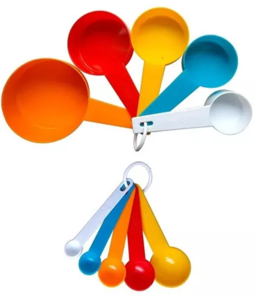 Set de cucharitas medidoras x2 colores