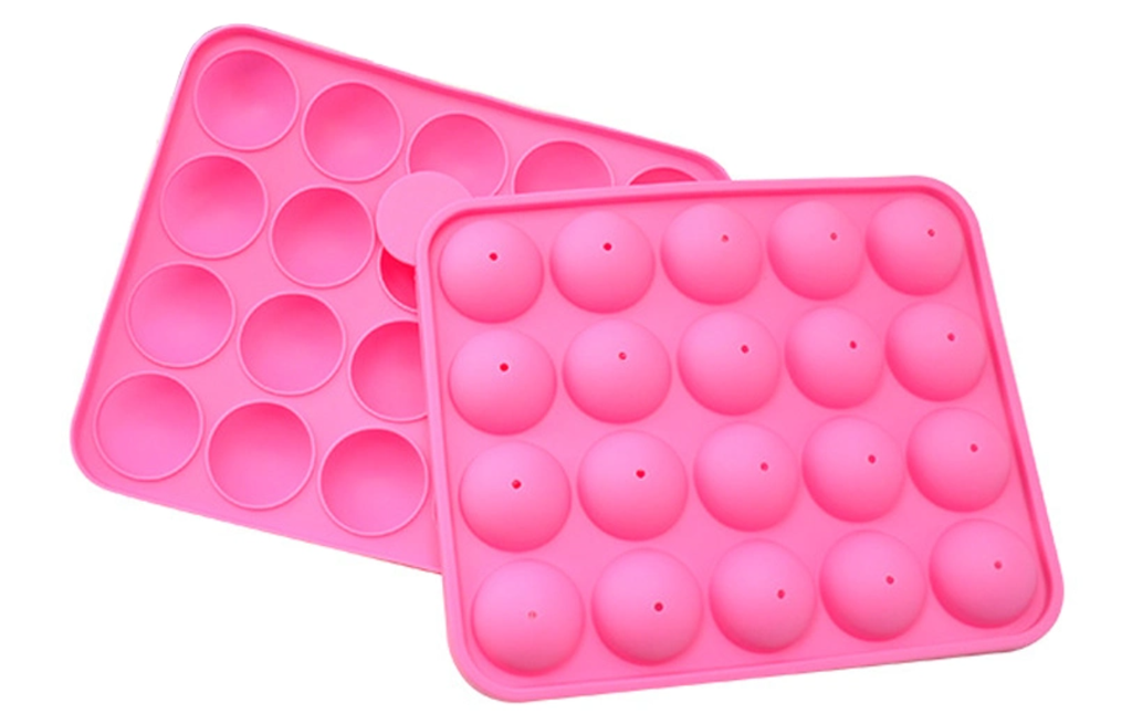 Moldes para esferas rosados