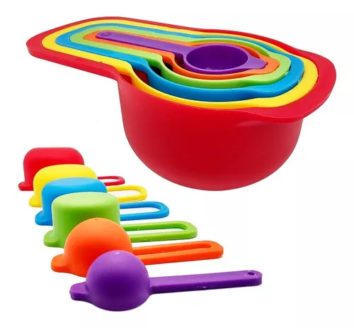 Tazas medidoras multicolor