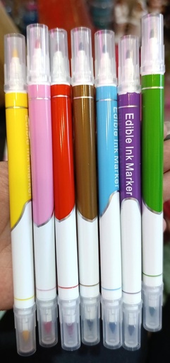 Marcadores de tinta comestible x 8 doble punta