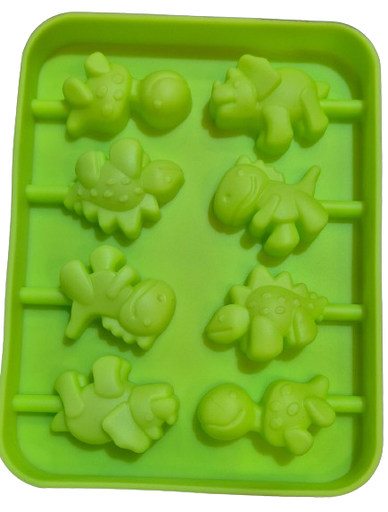 Molde dinosaurio de silicona chupete