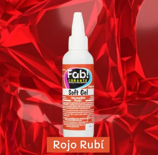 Colorante en gel Rojo Rubí Fab